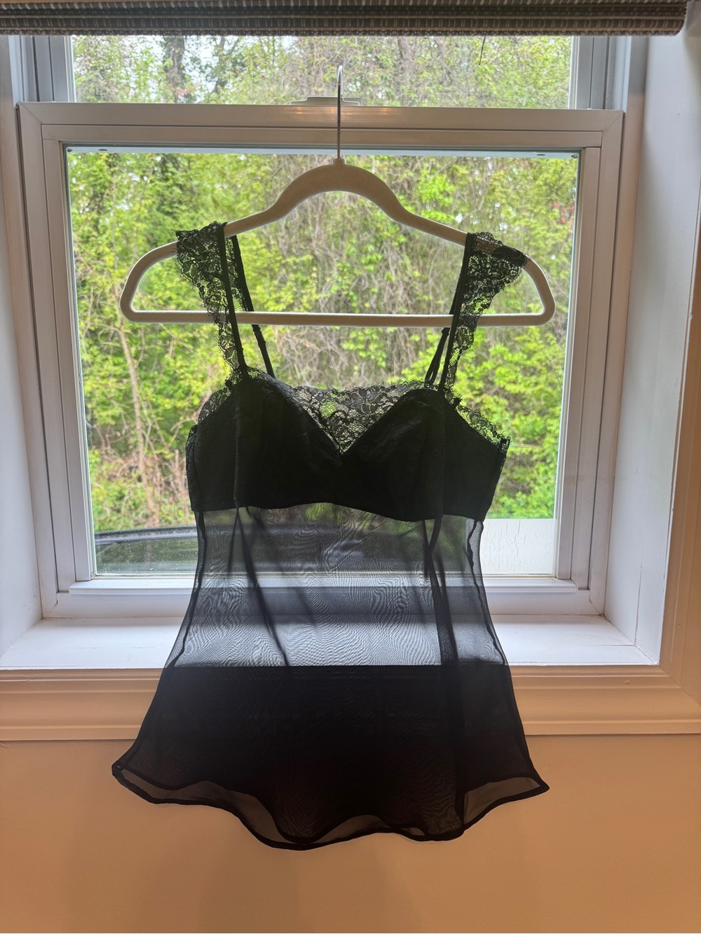 Cadolle Nylon/Lace Top Size S | New Without Tags Sheer Romantic